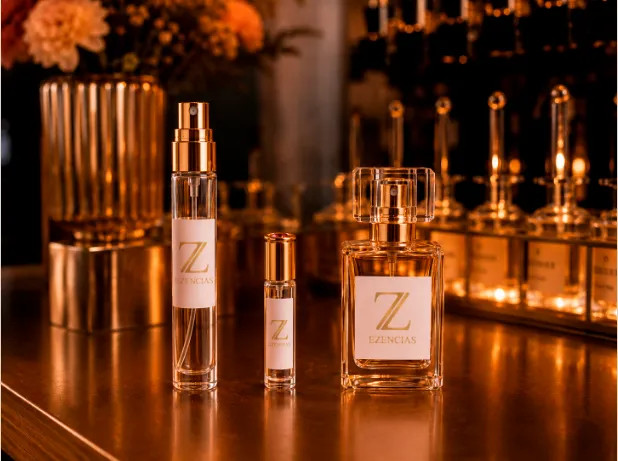 Perfumes personalizados Ezzencias sobre la barra de un evento
